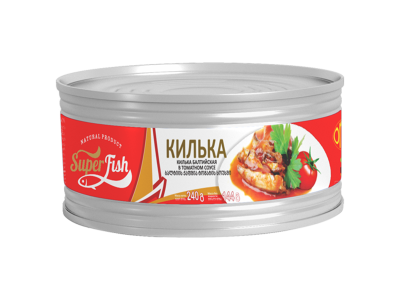 ბალტიის ქაფშია ტომატის სოუსში SuperFish